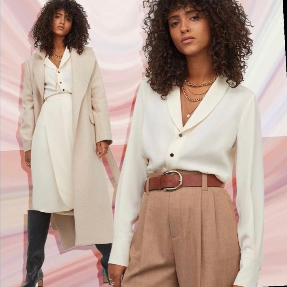Giuliva heritage x HM cream top NWT
